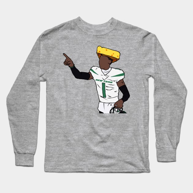 Sauce Gardner Cheesehead Long Sleeve T-Shirt by rattraptees